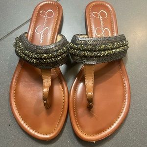 Beaded Sandals Size 7.5
